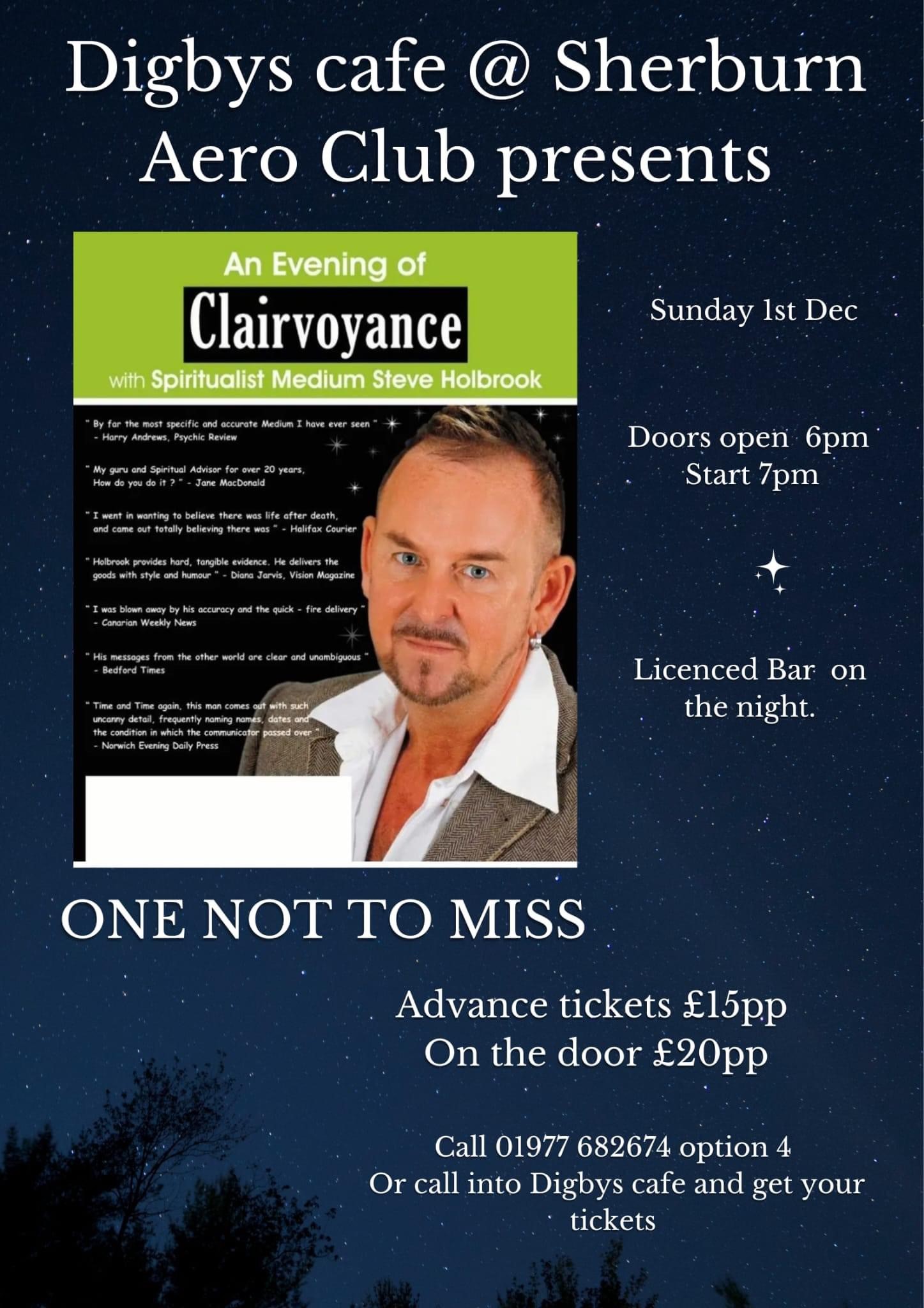 Digbys Cafe presents an evening of clairvoyance